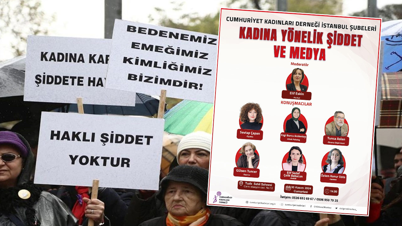 Kadına şiddete karşı Cumhuriyet Kadınları Derneği’nden panel